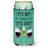 "Caroline's Treasures Wine Flue Sign Tall Boy Beverage Insulator Hugger, Multicolor"