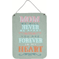 "Caroline's Treasures Mom Forever in My Heart Metal Print, 16 H x 12 W, Multicolor"