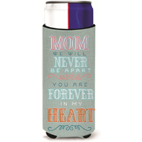 "Caroline's Treasures Mom Forever In My Heart Michelob Ultra Hugger For Slim Cans, Multicolor"