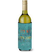 "Caroline's Treasures BB5426LITERK Wine Flu Wine Bottle Beverage Insulator Hugger, 750ml, Multicolor"