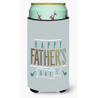 "Caroline's Treasures Happy Father's Day Tall Boy Beverage Insulator Hugger, Multicolor"