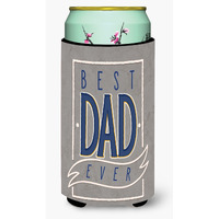 "Caroline's Treasures Best Dad Ever Tall Boy Beverage Insulator Hugger, Multicolor"
