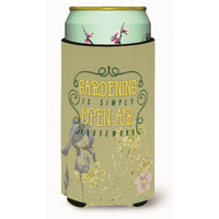 "Caroline's Treasures Gardening Open Air Housework Tall Boy Beverage Insulator Hugger, Multicolor"