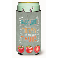 "Caroline's Treasures Gardening Therapy & Tomatoes Tall Boy Beverage Insulator Hugger, Multicolor"