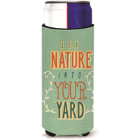 "Caroline's Treasures Let Nature Into Your yd Michelob Ultra Hugger For Slim Cans, Multicolor"