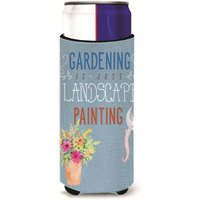 "Caroline's Treasures Gardening Is Landscape Painting Michelob Ultra Hugger For Slim Cans, Multicolor"