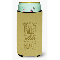 "Caroline's Treasures Be There To Hear The Tree Fall Tall Boy Beverage Insulator Hugger, Multicolor"