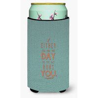 "Caroline's Treasures Run The Day Tall Boy Beverage Insulator Hugger, Multicolor"