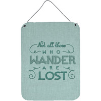 "Caroline's Treasures Wander are Lost Metal Print, 16 H x 12 W, Multicolor"