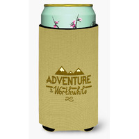 "Caroline's Treasures Adventure Is Worthwhile Tall Boy Beverage Insulator Hugger, Multicolor"