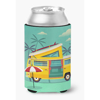 "Caroline's Treasures Greatest Adventure Camper Van Can or Bottle Hugger, Can Hugger, Multicolor"