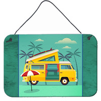 "Caroline's Treasures Greatest Adventure Camper Van Metal Print, 8 x 12"