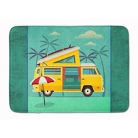"Caroline's Treasures Greatest Adventure Camper Van Floor Mat, 19 x 27, Multicolor"