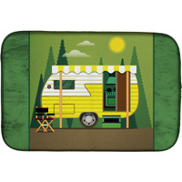 "Caroline's Treasures Greatest Adventure Retro Dish Drying Mat, 14"" x 21"", Multicolor"