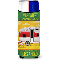"Caroline's Treasures Greatest Adventure Retro Camper Desert Michelob Ultra Hugger For Slim Cans, Multicolor"
