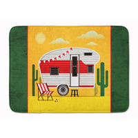 "Caroline's Treasures Greatest Adventure Retro Camper Desert Floor Mat, 19 x 27, Multicolor"