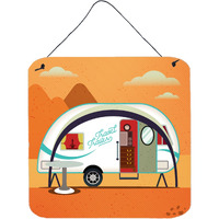 "Caroline's Treasures Greatest Adventure New Camper Metal Print, 6 x 6, Multicolor"