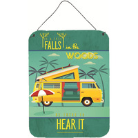 "Caroline's Treasures Woods Camper Van Metal Print, 16 H x 12 W, Multicolor"