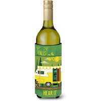 "Caroline's Treasures BB5482LITERK Be in the Woods Retro Camper Wine Bottle Beverage Insulator Hugger, 750ml, Multicolor"