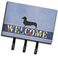 "Caroline's Treasures Dachshund Welcome Wall Hook, Triple, Multicolor"