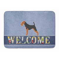 "Caroline's Treasures Welsh Terrier Welcome Floor Mat, 19 x 27, Multicolor"