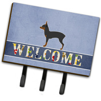 "Caroline's Treasures Toy Fox Terrier Welcome Wall Hook, Triple"