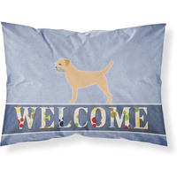 "Caroline's Treasures Border Terrier Welcome Pillowcase, Standard,"