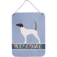 "Caroline's Treasures English Pointer Welcome Metal Print, 16 x 12, Multicolor"