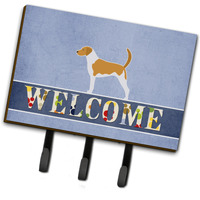 "Caroline's Treasures American Foxhound Welcome Wall Hook, Triple, Multicolor"