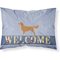 "Caroline's Treasures Welcome Golden Retriever Pillowcase, Standard"