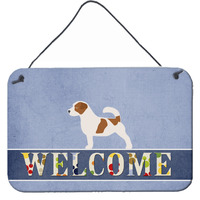 "Caroline's Treasures Jack Russell Terrier Welcome Metal Print, 8 x 12"