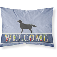 "Caroline's Treasures Welcome Black Labrador Retriever Pillowcase, Standard"