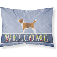"Caroline's Treasures Welcome Beagle Pillowcase, Standard"
