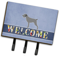 "Caroline's Treasures German Wirehaired Pointer Welcome Wall Hook, Triple, Multicolor"