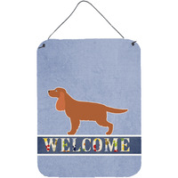 "Caroline's Treasures English Cocker Spaniel Welcome Metal Print, 16 x 12, Multicolor"