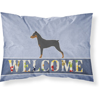 "Caroline's Treasures German Pinscher Welcome Pillowcase, Standard,"