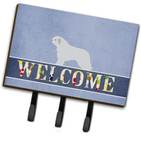 "Caroline's Treasures Spanish Water Dog Welcome Wall Hook, Triple, Multicolor"