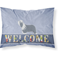 "Caroline's Treasures Bearded Collie Welcome Pillowcase, Standard,"