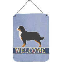 "Caroline's Treasures Bernese Mountain Dog Welcome Metal Print, 16 x 12, Multicolor"