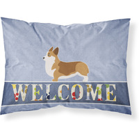 "Caroline's Treasures Welcome Corgi Pillowcase, Standard"