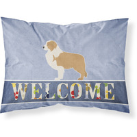 "Caroline's Treasures Red Border Collie Welcome Pillowcase, Standard,"