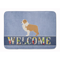 "Caroline's Treasures Red Border Collie Welcome Floor Mat, 19 x 27, Multicolor"