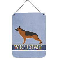 "Caroline's Treasures German Shepherd Welcome Metal Print, 16 x 12, Multicolor"