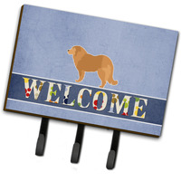 "Caroline's Treasures Caucasian Shepherd Dog Welcome Wall Hook, Triple, Multicolor"