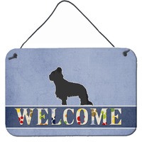"Caroline's Treasures Briard Welcome Metal Print, 8 x 12, Multicolor"
