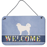"Caroline's Treasures Polish Tatra Sheepdog Welcome Metal Print, 8 x 12"