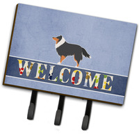 "Caroline's Treasures Shetland Sheltie and Shetl and Sheepdog Welcome Wall Hook, Triple, Multicolor"