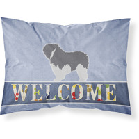 "Caroline's Treasures Polish Lowland Sheepdog Dog Welcome Pillowcase, Standard,"