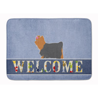 "Caroline's Treasures Yorkshire Terrier Yorkie Welcome Floor Mat, 19 x 27, Multicolor"