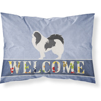 "Caroline's Treasures Welcome Japanese Chin Pillowcase, Standard"